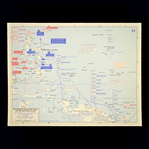Wwii battaglia leyte mappa - battaglia,